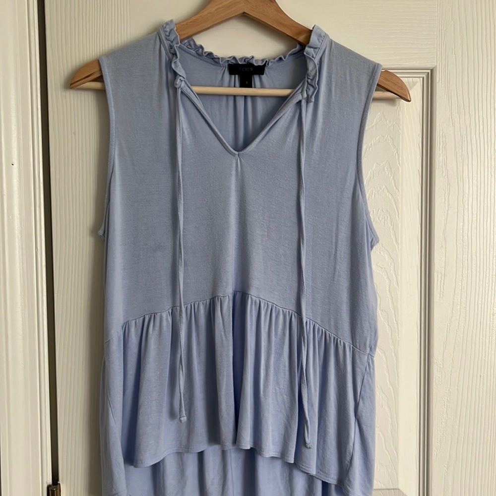 Jcrew Flowy Blue Tank Top